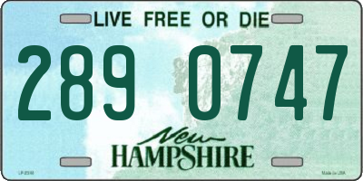 NH license plate 2890747