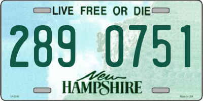 NH license plate 2890751