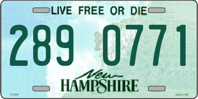 NH license plate 2890771