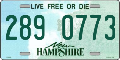 NH license plate 2890773