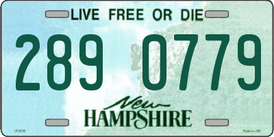 NH license plate 2890779