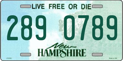 NH license plate 2890789