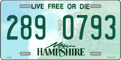 NH license plate 2890793
