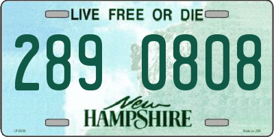 NH license plate 2890808