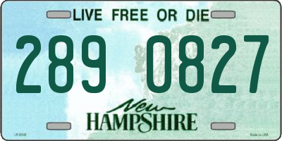 NH license plate 2890827