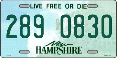 NH license plate 2890830