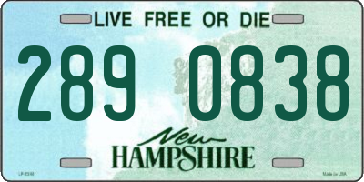 NH license plate 2890838