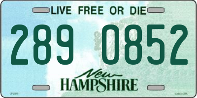 NH license plate 2890852