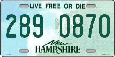 NH license plate 2890870