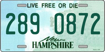 NH license plate 2890872