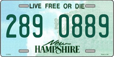 NH license plate 2890889