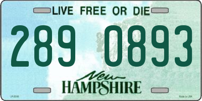 NH license plate 2890893