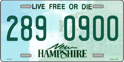 NH license plate 2890900