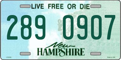 NH license plate 2890907