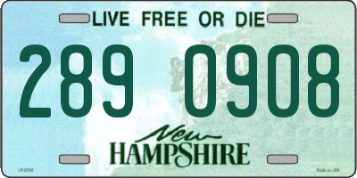 NH license plate 2890908