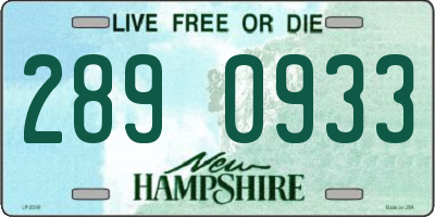 NH license plate 2890933