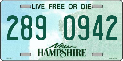 NH license plate 2890942