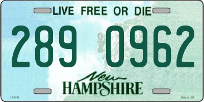 NH license plate 2890962