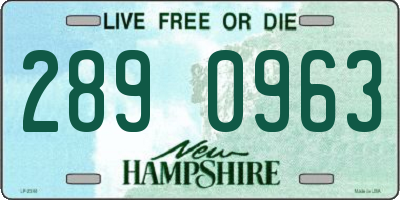 NH license plate 2890963