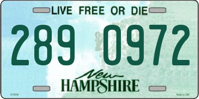 NH license plate 2890972
