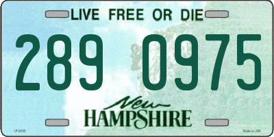 NH license plate 2890975