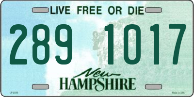NH license plate 2891017