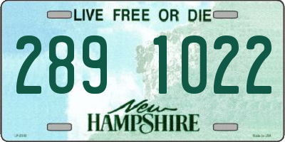 NH license plate 2891022