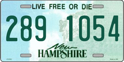 NH license plate 2891054