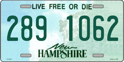 NH license plate 2891062