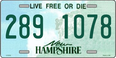 NH license plate 2891078