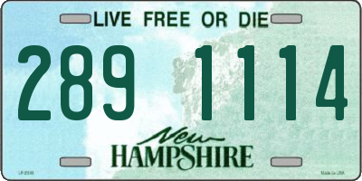 NH license plate 2891114