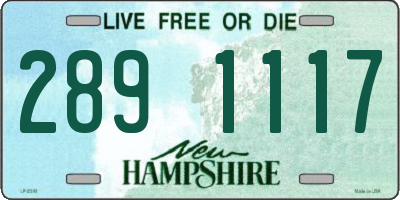 NH license plate 2891117