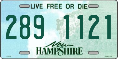 NH license plate 2891121