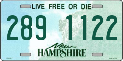 NH license plate 2891122
