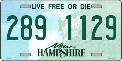 NH license plate 2891129