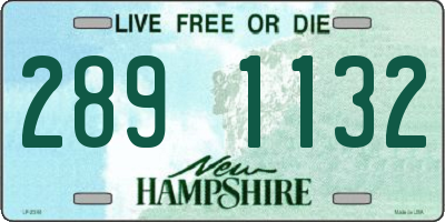 NH license plate 2891132