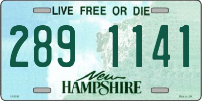 NH license plate 2891141