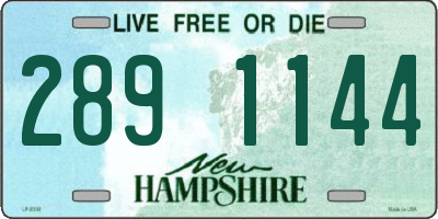 NH license plate 2891144