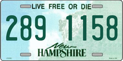 NH license plate 2891158