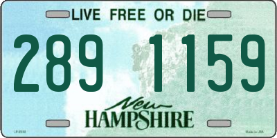 NH license plate 2891159