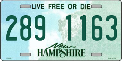 NH license plate 2891163