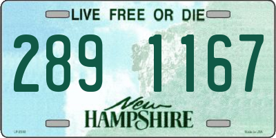 NH license plate 2891167