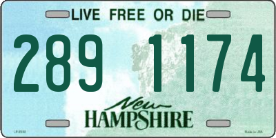 NH license plate 2891174