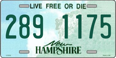 NH license plate 2891175