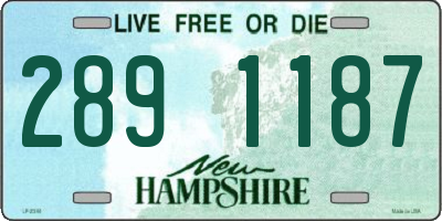 NH license plate 2891187