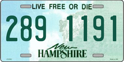 NH license plate 2891191