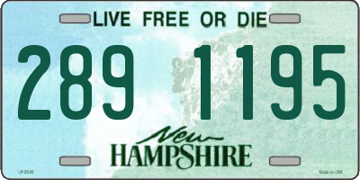 NH license plate 2891195