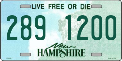 NH license plate 2891200