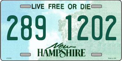 NH license plate 2891202