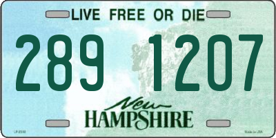 NH license plate 2891207